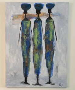 Three African Ladies by Modou Ndoye