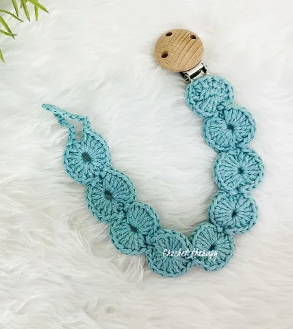 Crochet Blue Pacifier