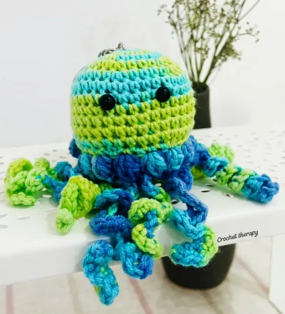 Crochet Mixed Color Jelly Fish