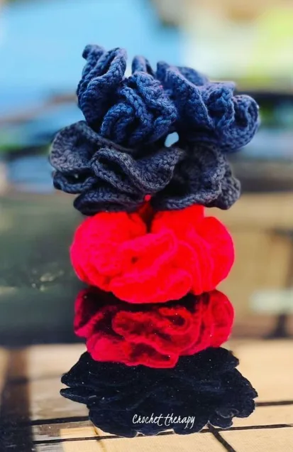 Crochet Hair Scrunchies
