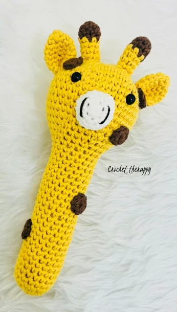 Crochet Giraffe Rattle