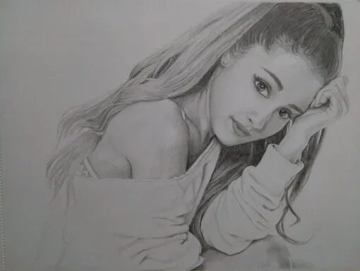 Portrait Drawing of Arianna Grande