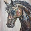 A striking oil painting capturing the power and grace of a horse in bold brushstrokes and rich earthy tones. This expressive artwork brings movement, depth, and emotion to any space. Perfect for horse lovers and art collectors.