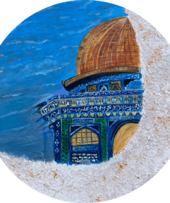 The Dome Of Rock painting captures beauty and spiritual significance .