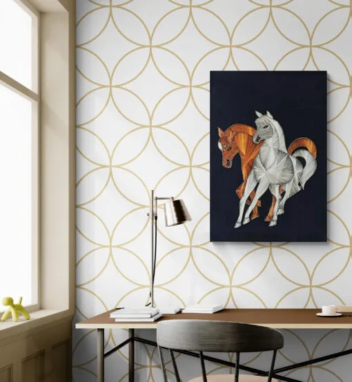 Copper & Ivory Equestrian Harmony - Image 5