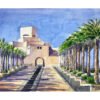 Museum of Islamic Art On-The Spot Watercolor Painting