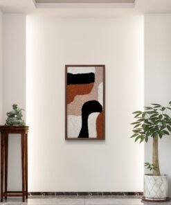 Alternative view of "Fragmented Calm" - Handmade Tactile Modern Fiber Art