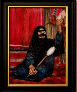 Qatari culture heritage in her hand