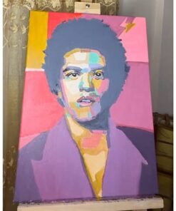 Alternative view of Bruno Mars – Expressive Oil Portrait