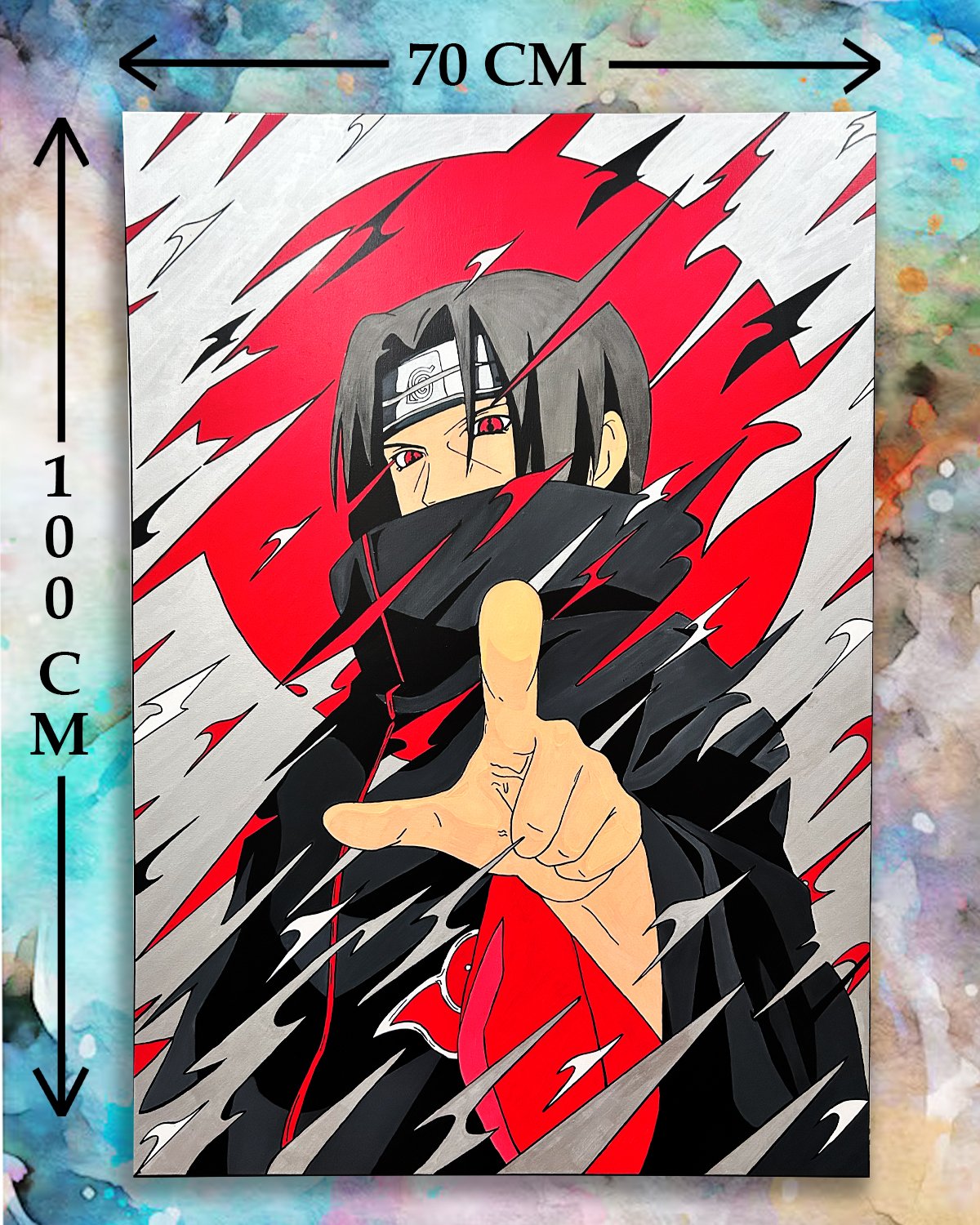 Itachi: Hand Painted Acrylic Marker Artwork - Image 2