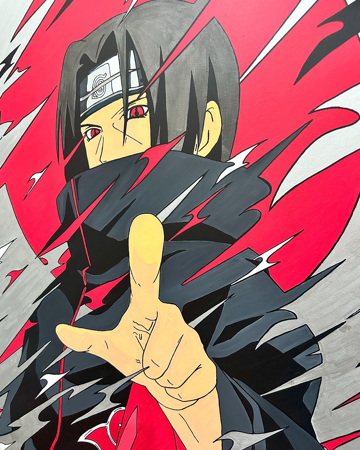 Itachi: Hand Painted Acrylic Marker Artwork - Image 3