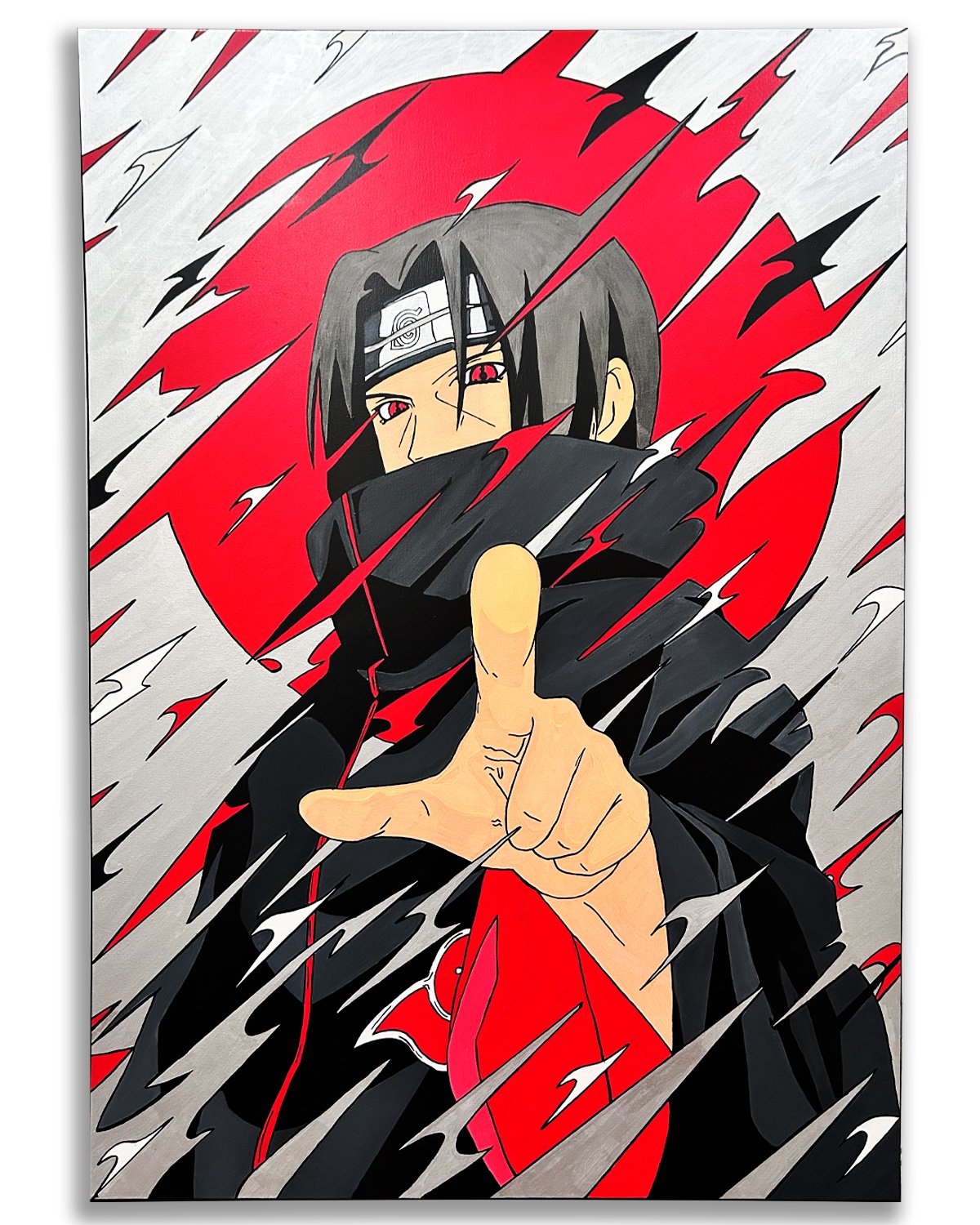 Itachi: Hand Painted Acrylic Marker Artwork