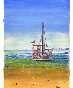 Dhow at seashore