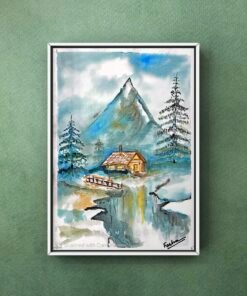 Alternative view of Alpine cottage