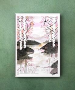 Alternative view of Birch riverbank