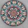Hand-painted Floral Mandala
